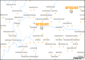 map of Afodian