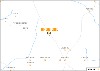 map of Afodiobo