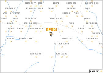 map of Afodi