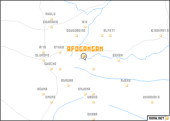 map of Afogamgam