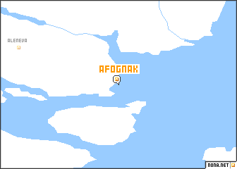 map of Afognak