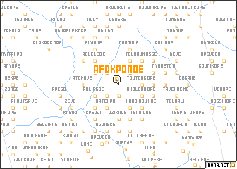 map of Afokponoé