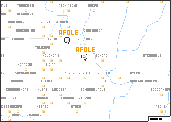 map of Afolé