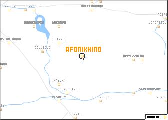 map of Afonikhino