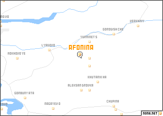 map of Afonina