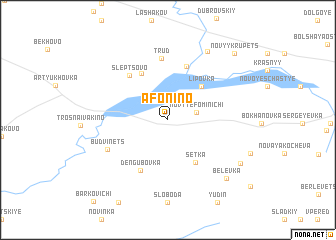 map of Afonino