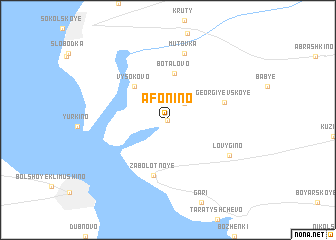 map of Afonino