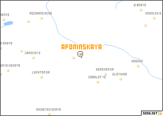 map of Afoninskaya