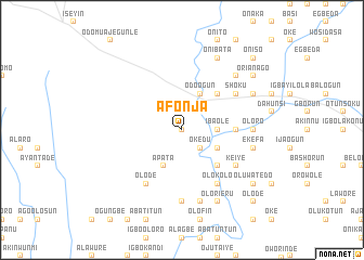 map of Afonja