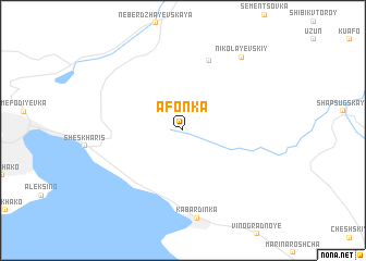 map of Afonka
