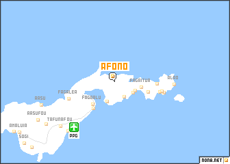 map of Afono