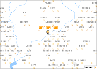 map of Afonrinwo