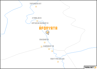 map of Afonyata
