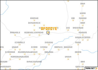 map of Aforoye