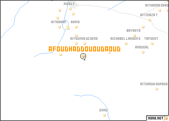 map of Afoud Haddou Ou daoud