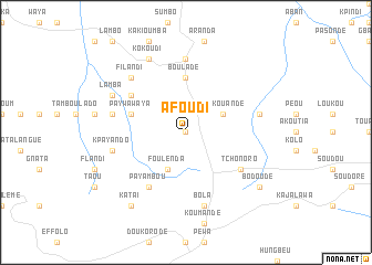 map of Afoudi