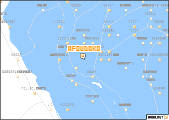 map of Afoudoko