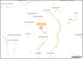 map of Afoud