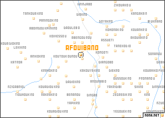 map of Afouibano