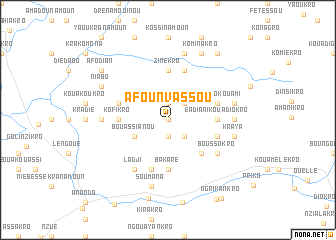 map of Afounvassou