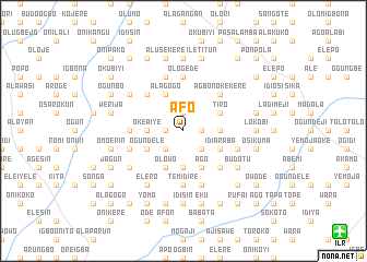 map of Afo