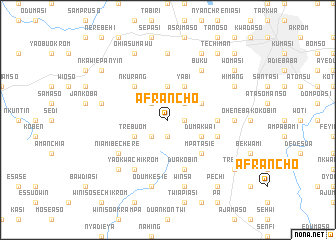 map of Afrancho