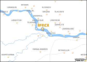 map of África