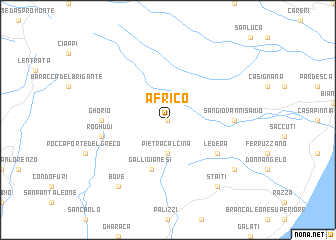 map of Africo