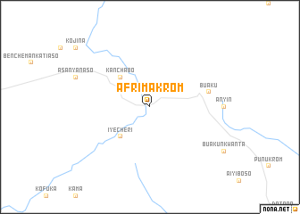 map of Afrimakrom