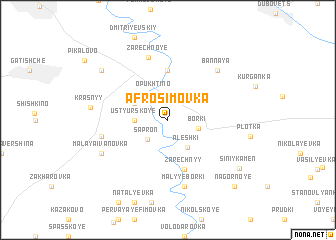 map of Afrosimovka