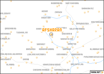 map of Afshārān