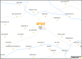 map of Afşin
