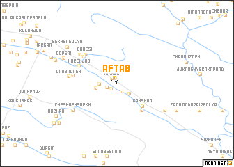 map of Āftāb