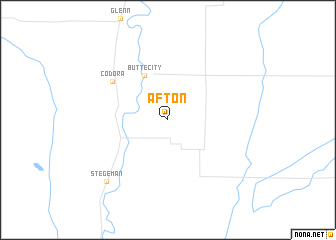 map of Afton