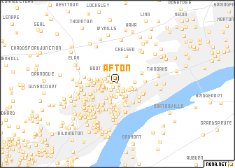 map of Afton