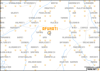 map of Afumaţi