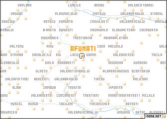 map of Afumaţi