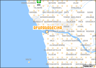map of Afurada de Cima