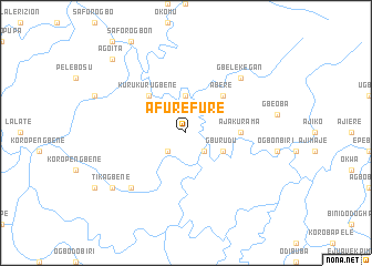 map of Afurefure