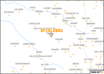 map of Afzalābād