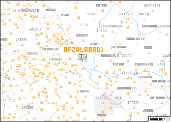 map of Afzalābād