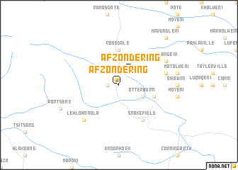map of Afzondering