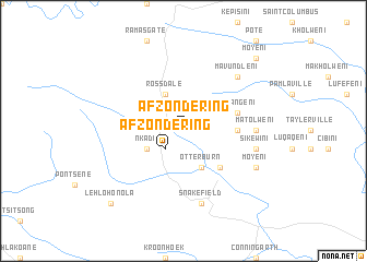 map of Afzondering