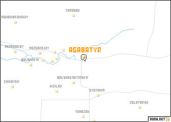 map of Aga-Batyr