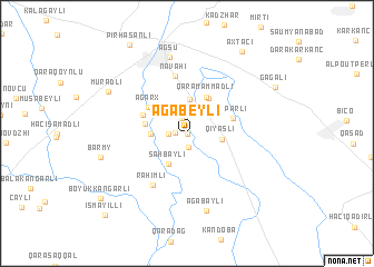 map of Ağabeyli