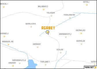 map of Ağabey