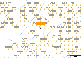 map of Agabi
