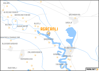 map of Ağacanlı