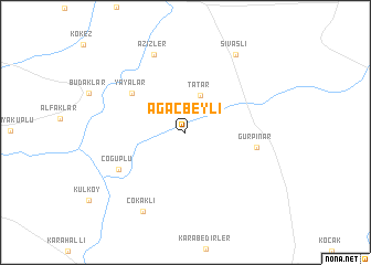 map of Ağaçbeyli