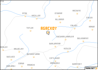 map of Ağaçköy